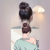 高丸子头这样扎毛绒发圈简约显发量大肠圈高级感气质发绳2026新款