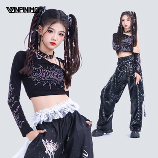 顽皮尼莫爵士舞女童服装 秋冬女团jazz街舞走秀甜酷时髦潮酷演出服