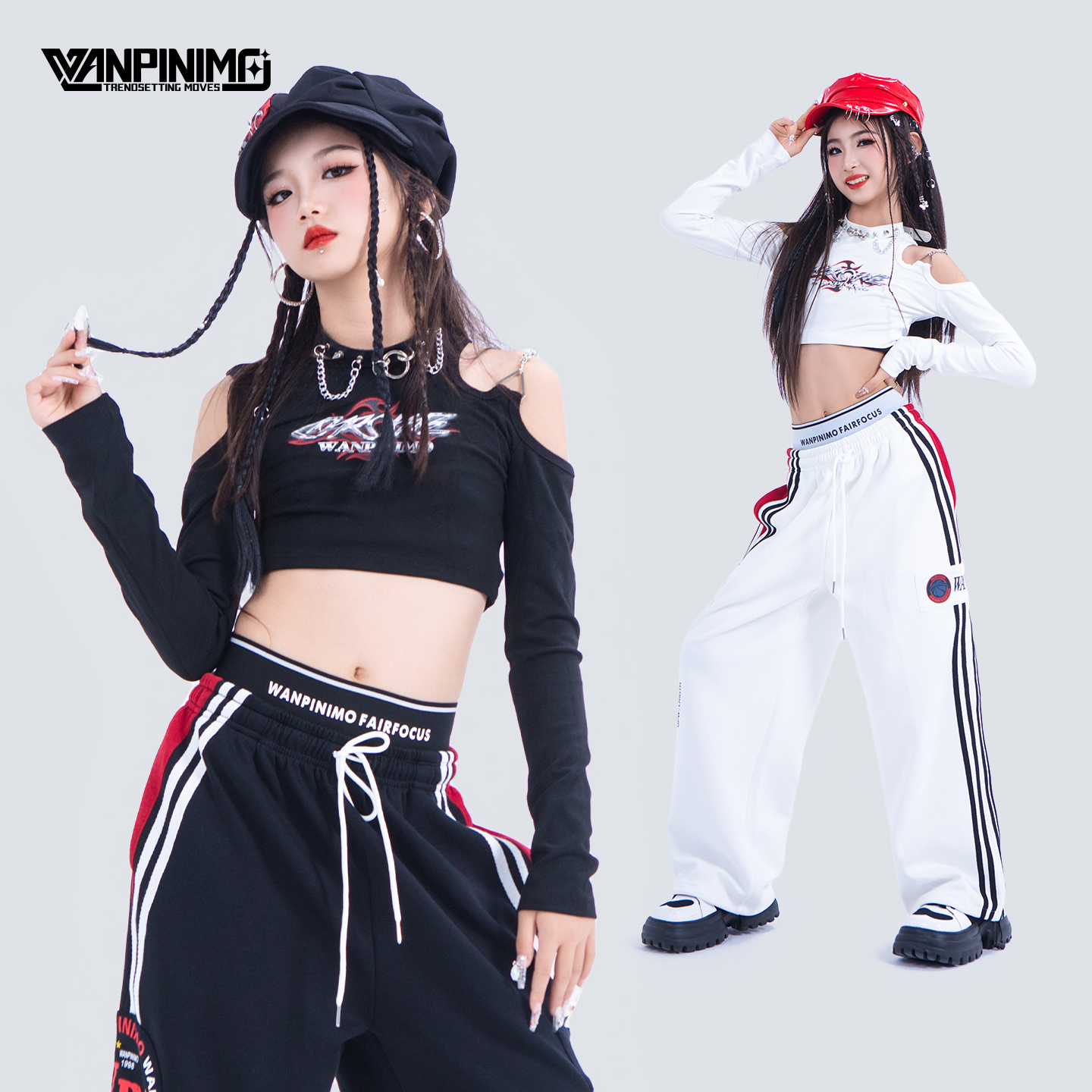 顽皮尼莫女童爵士舞女团风演出服