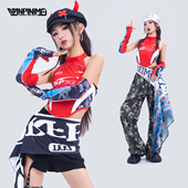 顽皮尼莫女童服装 爵士舞秋冬女团甜酷jazz街舞走秀时髦潮酷演出服