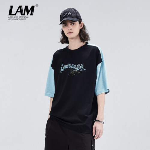LAMLICKA短袖无性别T恤男情侣款