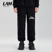 男初秋松紧抽绳运动收脚裤 LAMLICKA LAM日系潮牌扎染宽松束脚卫裤