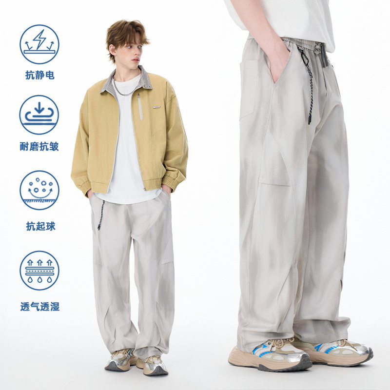 LAMLICKA户外机能风伞兵多口袋工装裤男宽松透气美式阔腿休闲裤女,男装,休闲裤,淘宝优惠券,粉丝福利购,淘宝优惠卷