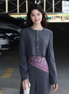 AMAS{专柜哥家}商场同款小香风设计轻职风短款外套上衣女140072