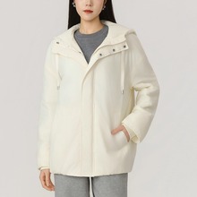 商场同款【甜心教主】宽松休闲新雪丽保暖连帽棉服外套女140052