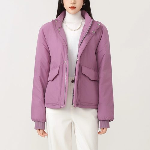 时尚休闲百搭新雪丽棉服外套女