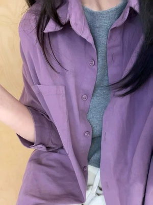 品牌剪标撤柜宽松薄款纯棉衬衫