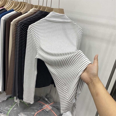 大牌剪标撤柜德绒打底衫女内搭