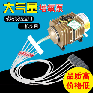 小型增氧泵卖鱼增氧机海鲜鱼池充氧泵大功率打氧机鱼缸氧气泵养鱼