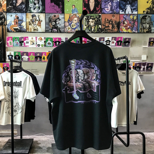 tool乐队Lateralus专辑周边骷髅t恤落肩重磅欧美风oldSkool半袖男