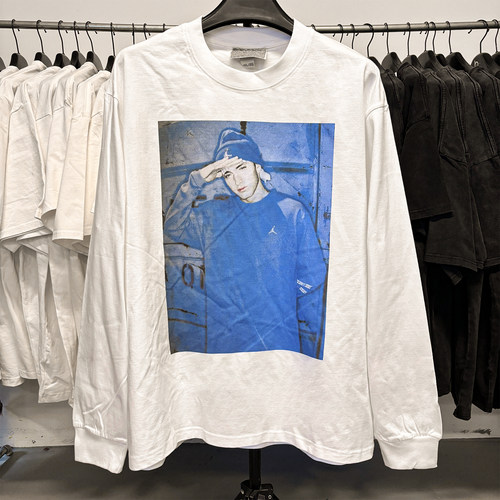 埃米纳姆Eminem嘻哈潮流hippop重磅T恤街头滑板oversize穿搭长袖