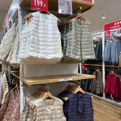 专柜正品短款v领圆领羽绒马甲