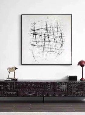 北欧表情中古风实木电视柜柚木侘寂风轻奢高级感家用客厅2025新款