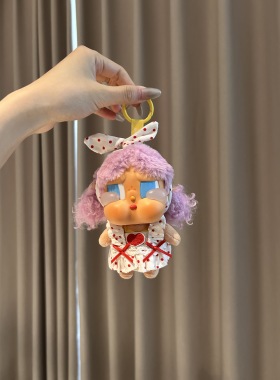 适配哭娃CRYBABY挂件娃衣Vacation咕噜咕噜红色波点裙子套装