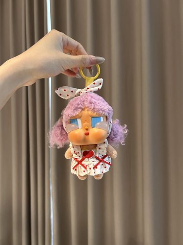 适配哭娃CRYBABY挂件娃衣Vacation咕噜咕噜红色波点裙子套装