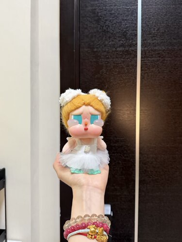 白色芭蕾舞裙娃衣小天鹅哭娃娃衣15cm玩偶春夏娃衣
