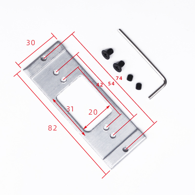 1618玻璃门极窄边框锁舌固定片