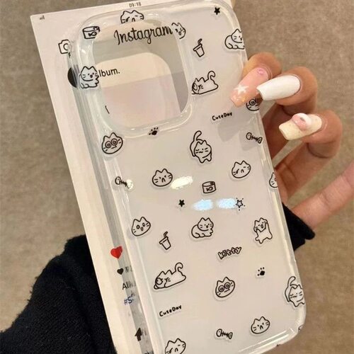 ins线条狗狗全系列型号imd手机壳