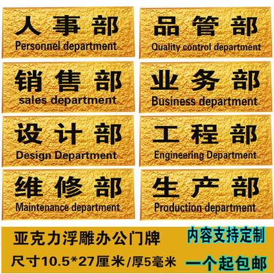 总经理部门科室标志公司医院门牌