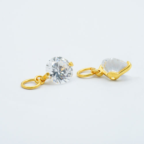 【店铺专属】18k金人鱼泪吊坠女时尚百搭DIY配件不脱模【WT0393】