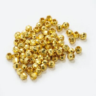 18k金镭射珠百搭DIY手链手串配件