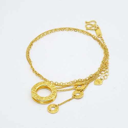 【店铺专属】18k金LOVE项链轻奢小众设计高级感【WT0340】不脱模