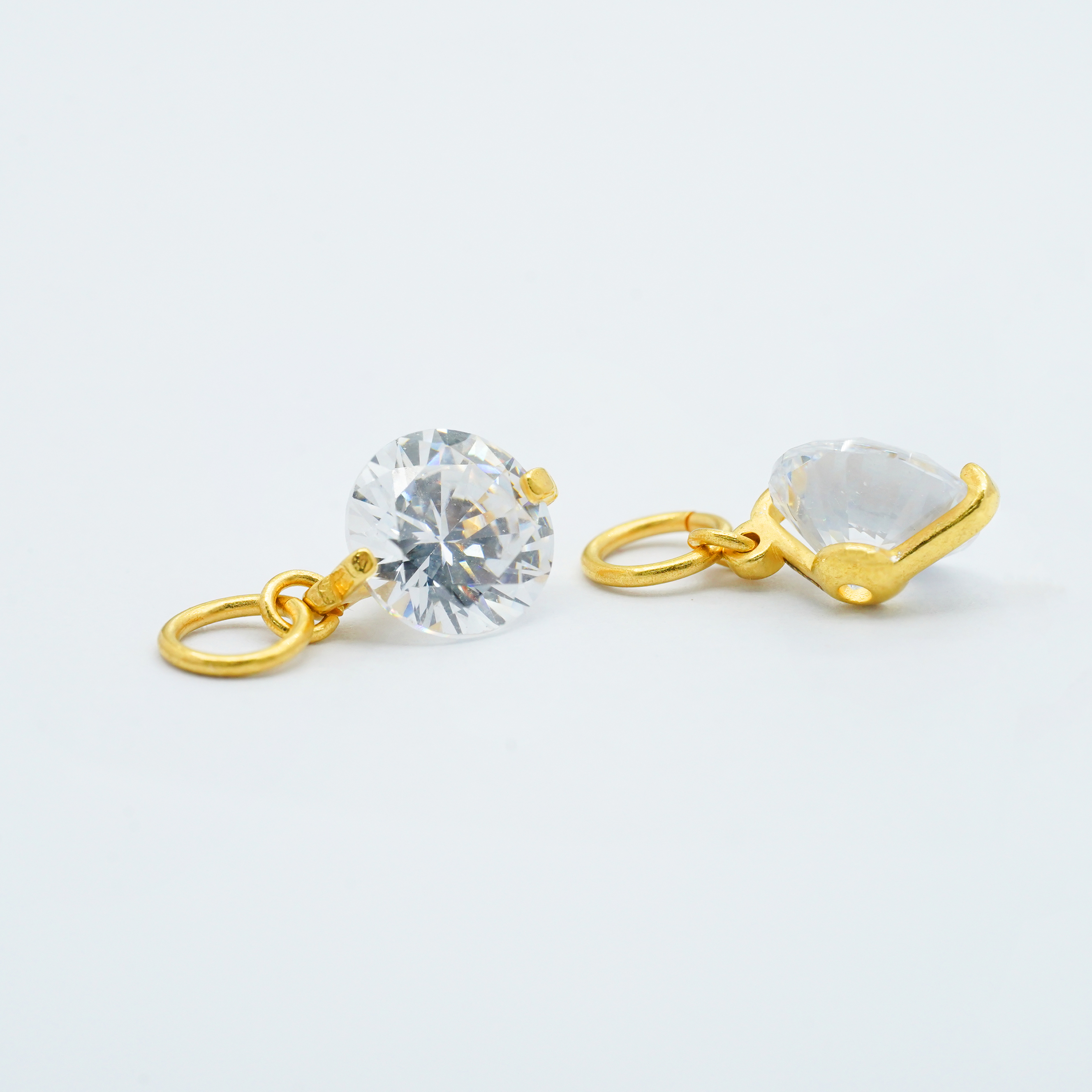 【店铺专属】18k金人鱼泪吊坠女时尚百搭DIY配件不脱模【WT0393】