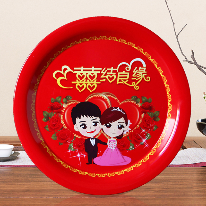 婚慶果盤 結婚慶茶盤喜慶托盤托盤紅色水果糖果盤幹果敬茶盤用品在類目 節慶用品/禮品, 其它節慶用品中 - 來自Buy2taobao.com提供專業的淘寶代購服務