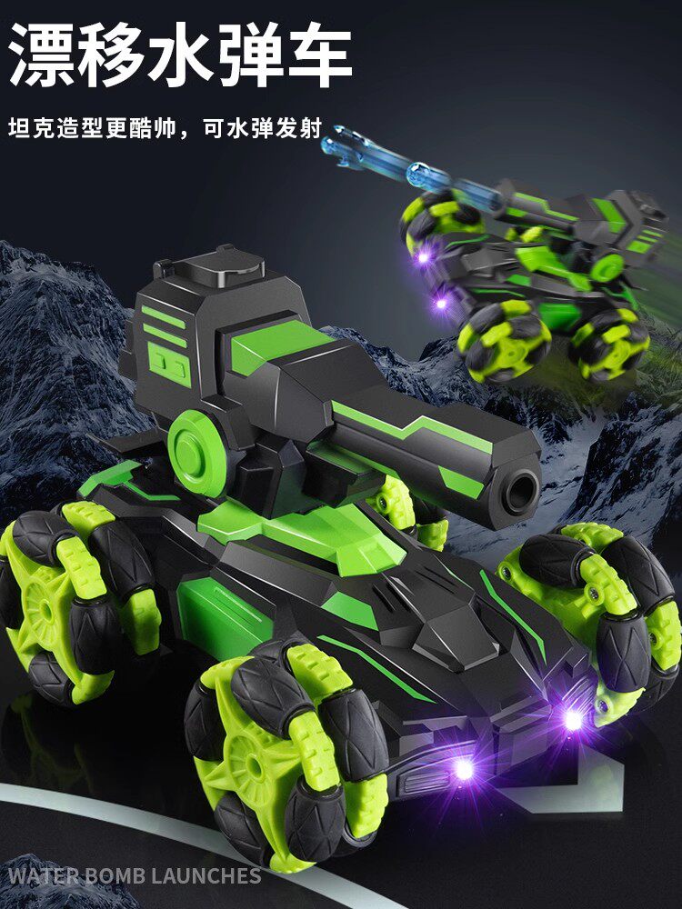 4 륜 구동 오프로드 전기 변형 원격 제어 자동차 드리프트 어린이 탱크 장난감 롤링 스턴트 등반 레이싱 소년