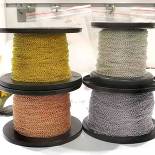 雅庄925银DIY饰品配件侧身细尾链半成品延长链散链焊镀白金K金链