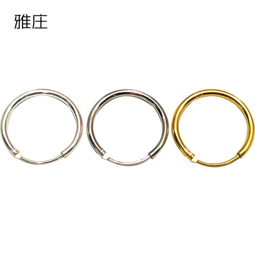 雅庄925纯银时尚风精工耳圈