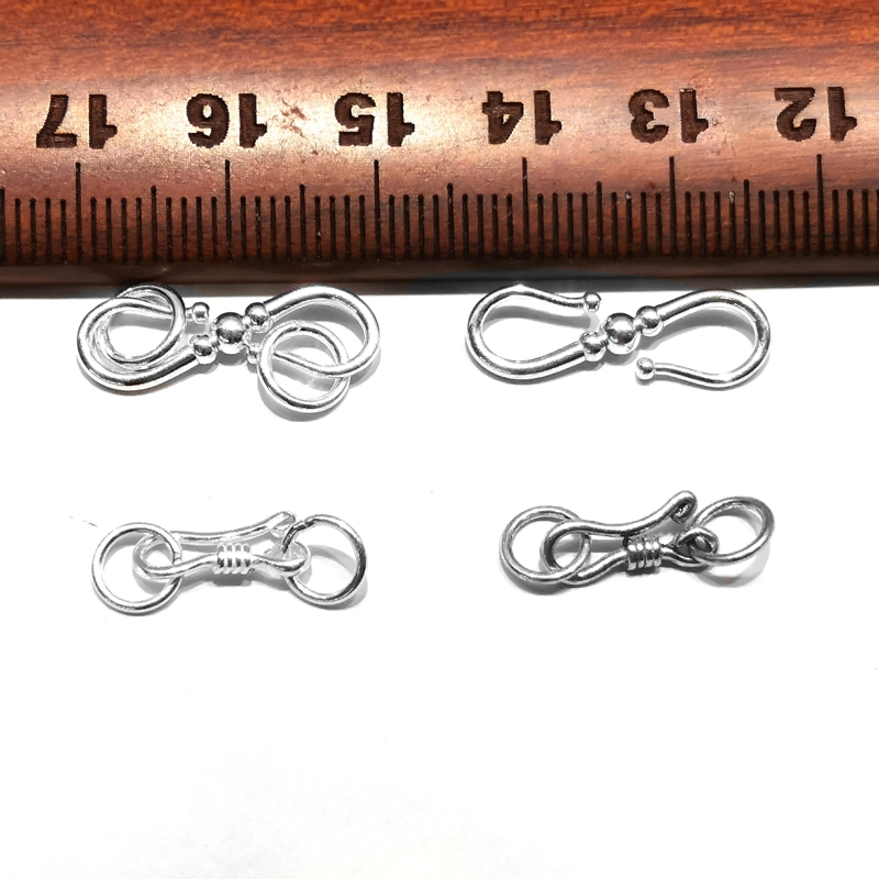 雅庄925纯银连接扣三珠diy配件