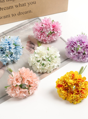 仿真康乃馨花束假花绢布花装饰