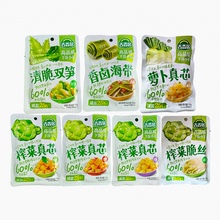 吉香居135g榨菜真芯清脆双笋子原味香辣味香卤海带萝卜鲜香袋装