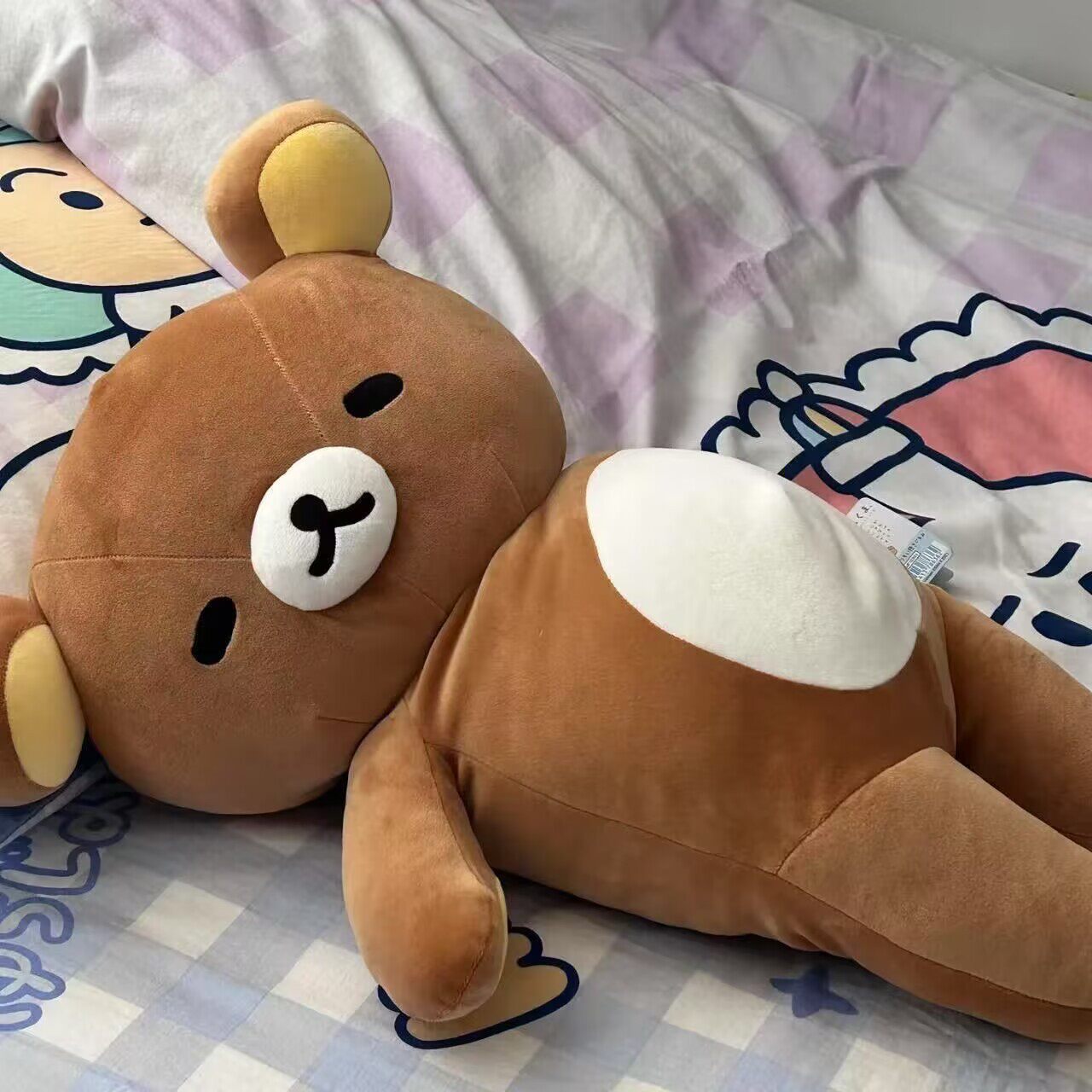 可爱轻松熊玩偶睡觉抱枕公仔娃娃毛绒玩具安抚陪睡小熊生日礼物女