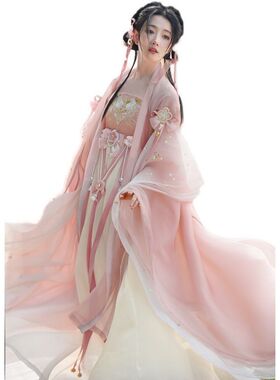 汉服女【笑春风】清新诃子裙汉元素2026年唐制新款全套汉服女春夏