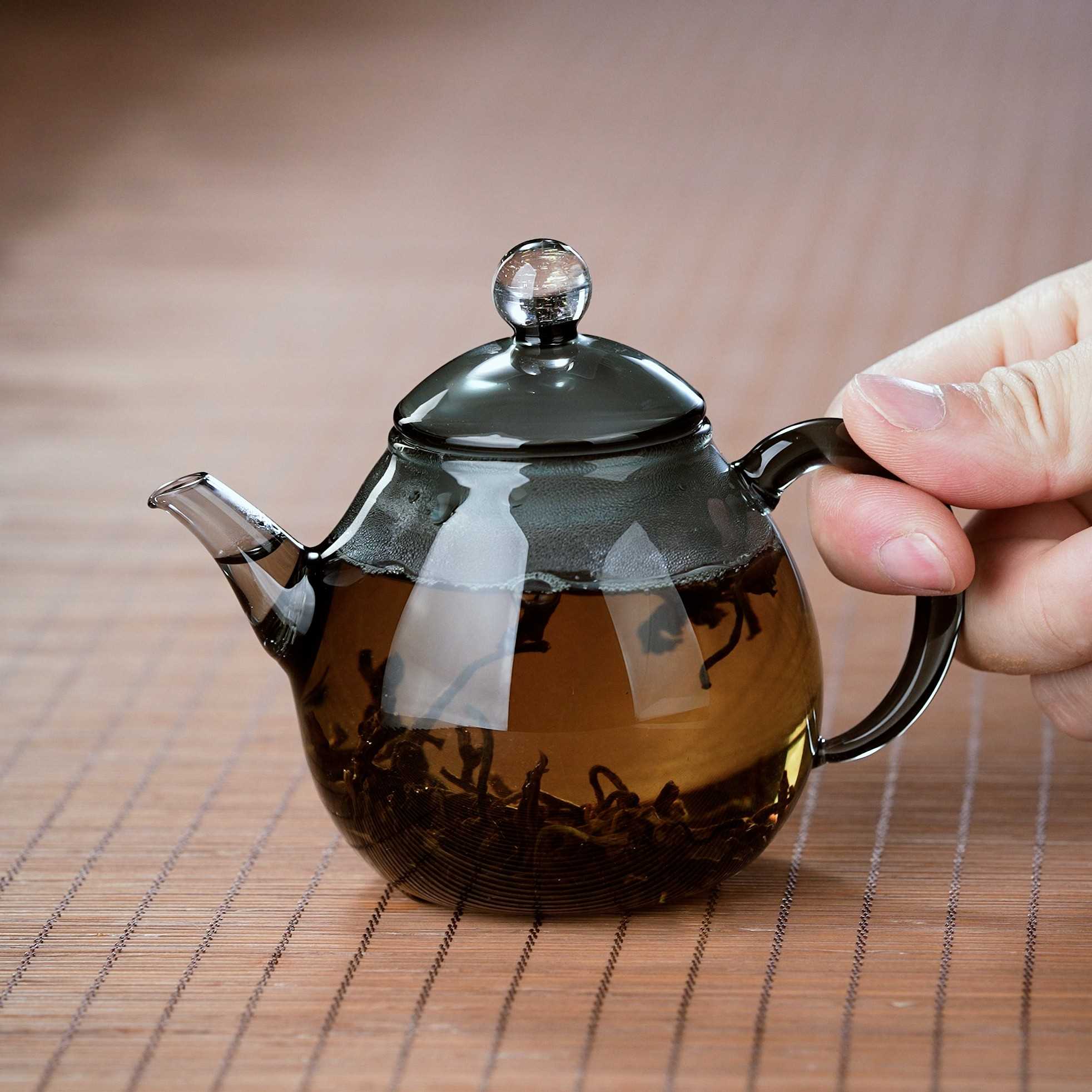 全度星空玻璃茶壶耐高温冲红茶沏绿茶一人用小内置滤网泡茶器茶具