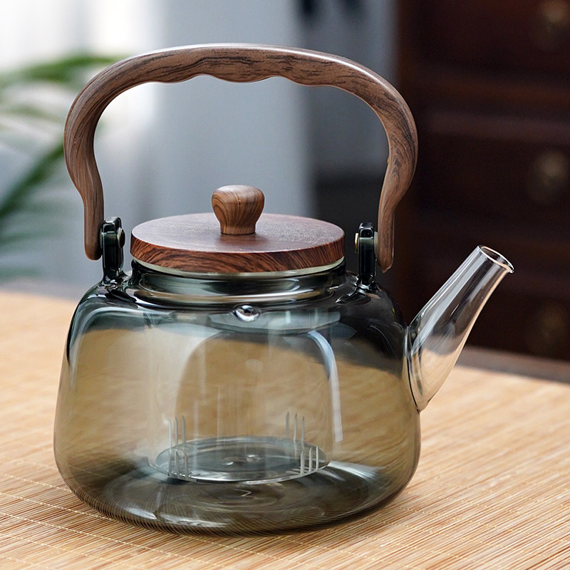 全度玻璃提梁茶壶煮茶器烧水壶泡茶专用家用小型电陶炉茶具套装