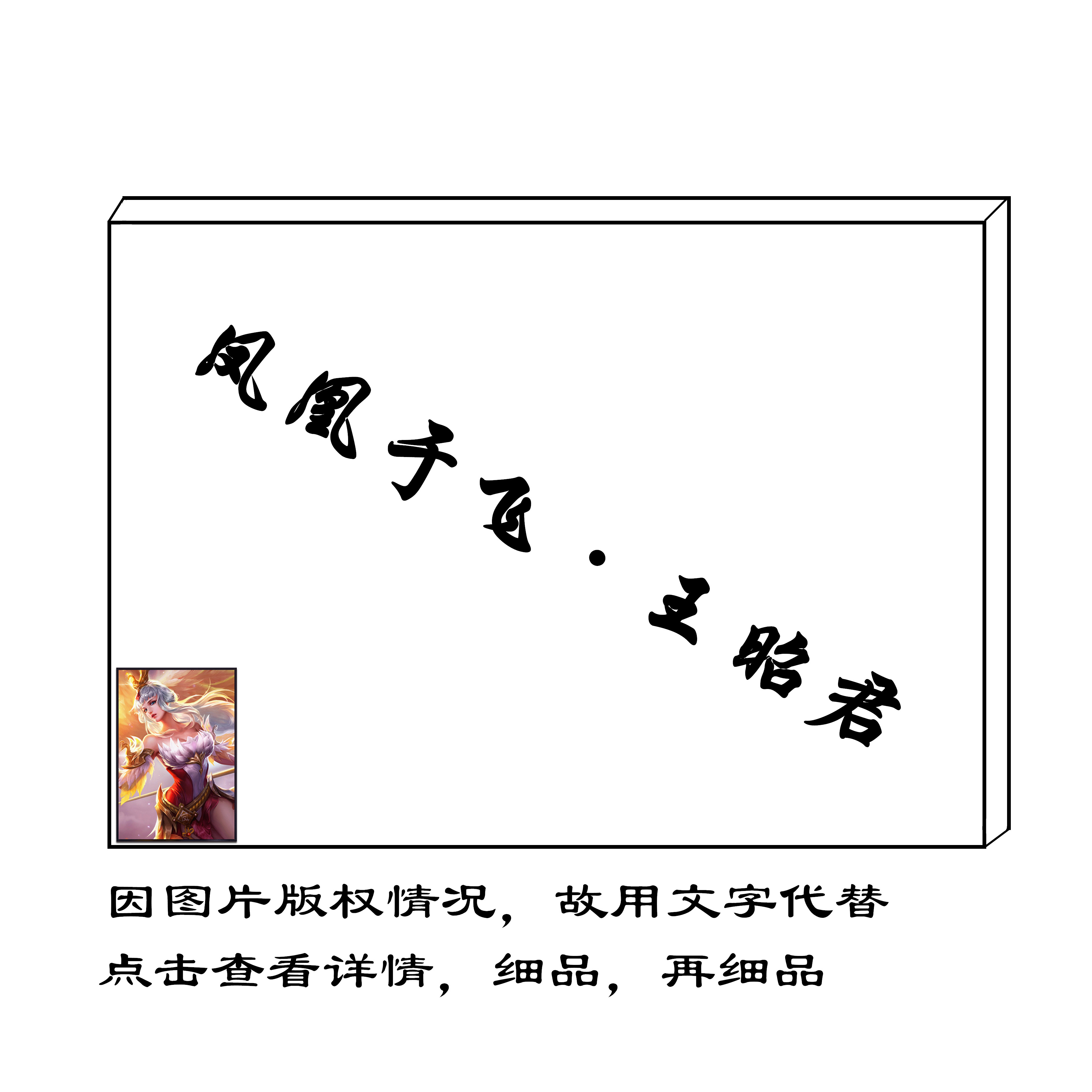 创意diy数字油画王者荣耀游戏填色凤凰于飞王昭君角色人物室内画