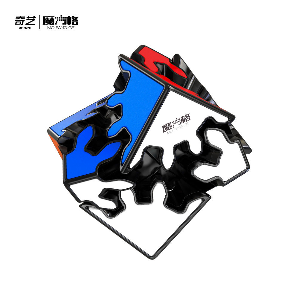 奇艺二阶圆齿方齿轮2阶异形贴片高难度比赛专用益智顺滑魔方玩具