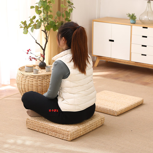 草编蒲团坐垫榻榻米手工精编