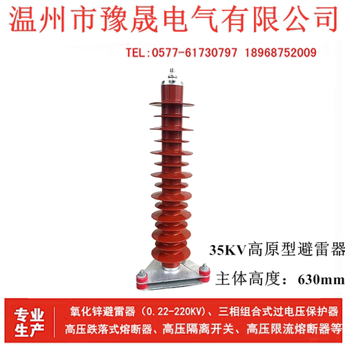 35KV高原型避雷器HY5WZ-51/134GY