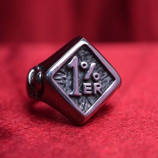 不锈钢指环自行车骑行爱好者之戒俱乐部316L钢biker ring钛钢戒指