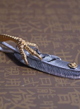 饰品鹰爪礼物复古时尚风羽毛吊坠