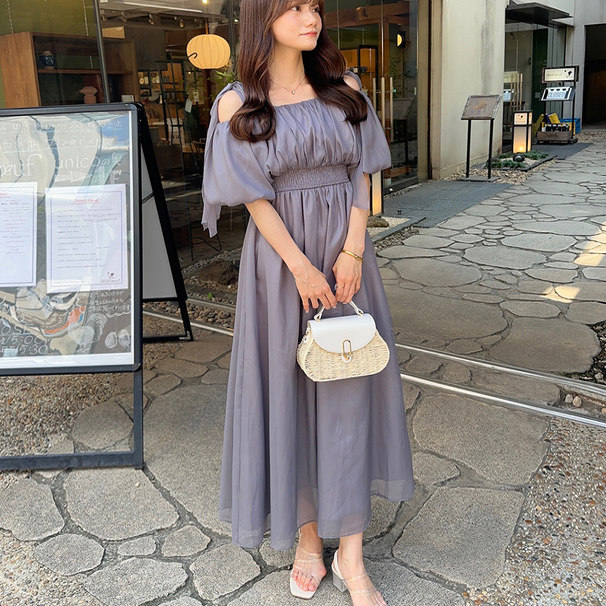 日本GRL官网代购包邮缎带薄纱连衣裙[tu1335]