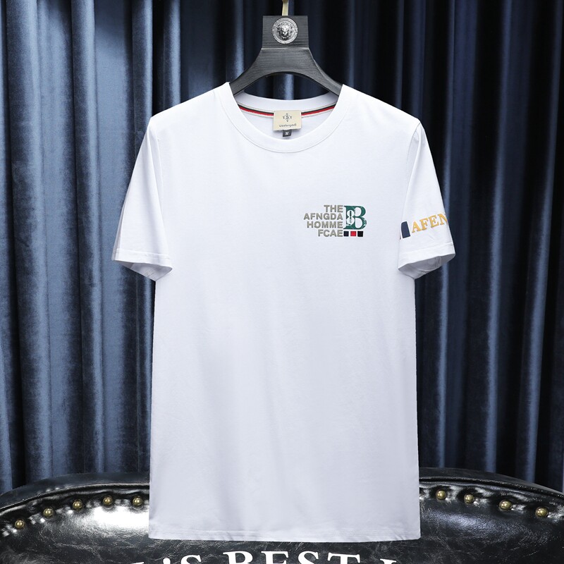 2024夏季新款高端品质丝光棉男士潮流短袖T恤QT3012AFD8364T-P70,男装T恤,钱塘6012(原3012)