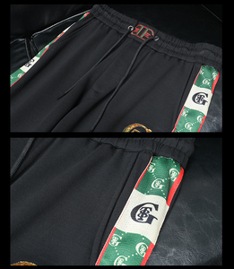 到5XL2024夏季新款高端品质男运动休闲长裤 QT3012AFD9998K-P130图片