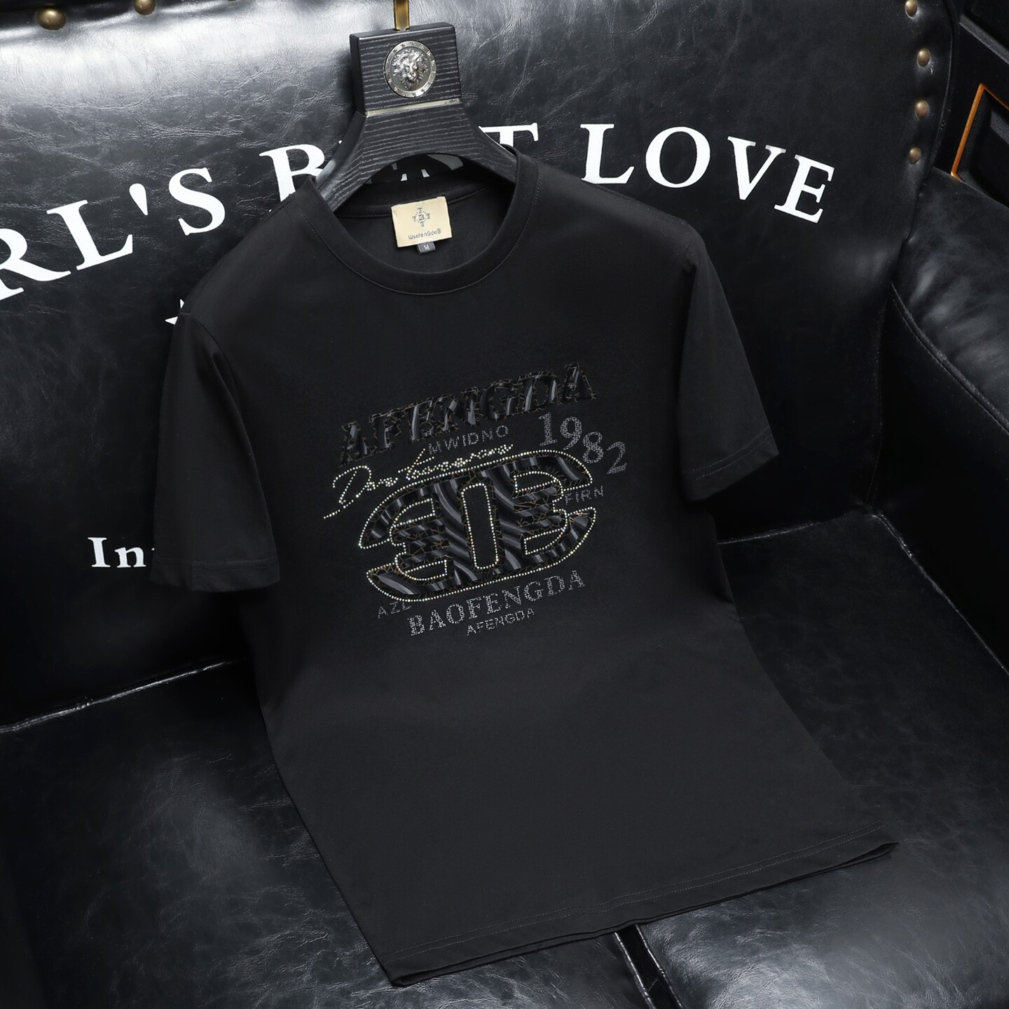 2026夏季新款品质丝光棉男潮流短袖T恤QT6012AFD2645T-P75，男装T恤，阿丰达