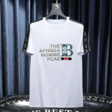 2024夏季新款高端品质丝光棉男士潮流短袖T恤QT6012AFD8371T-P70，男装T恤，钱塘6012(原3012)