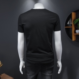 假模夏季新款高端品质丝光棉男士潮流短袖T恤QT3001AFD8249T-P70，男装T恤，阿丰达